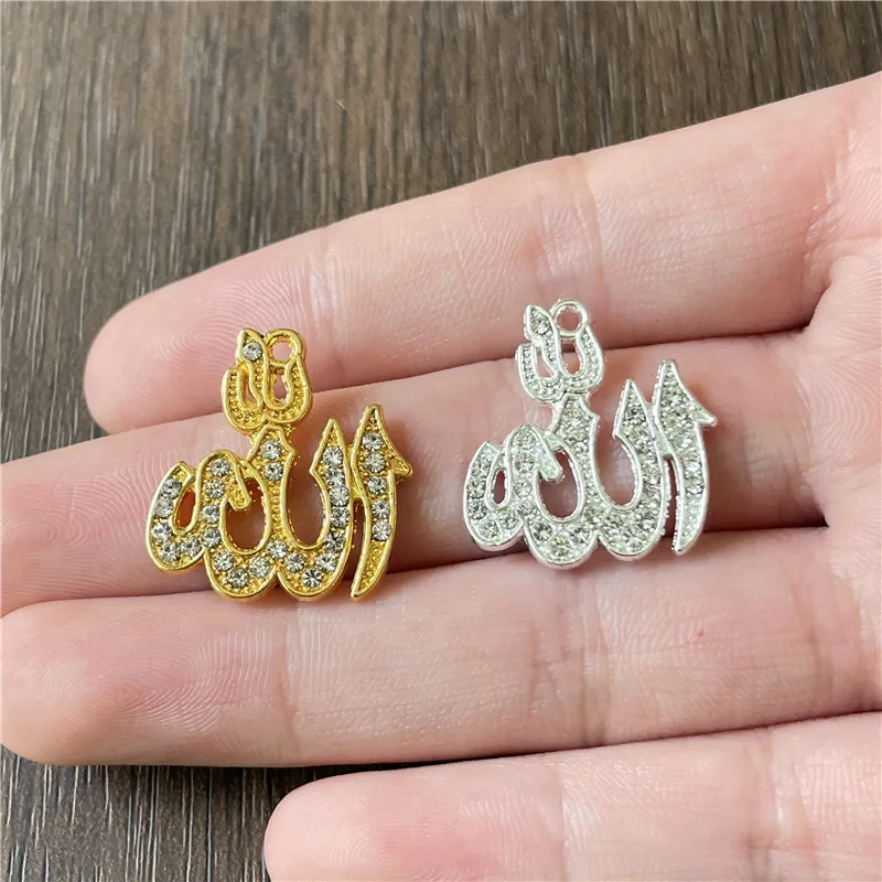 muculmano islamico allah strass pingente para fazer joias faca voce mesmo artesanal pulseira colar rosario pingente acessorios 120 pecas 01