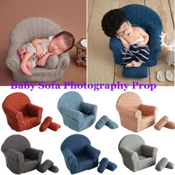 Juego de 3 almohadas para bebé recién nacido, Mini sofá, brazo, silla, accesorios de fotografía