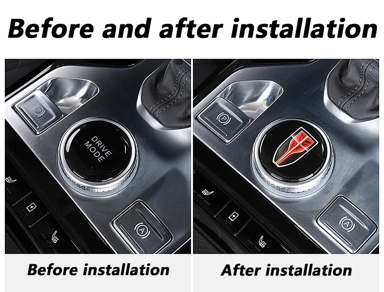 for Hongqi HS5 2019 2020 2021 Beautiful modification of central control knob patch for car interior decoration accessories