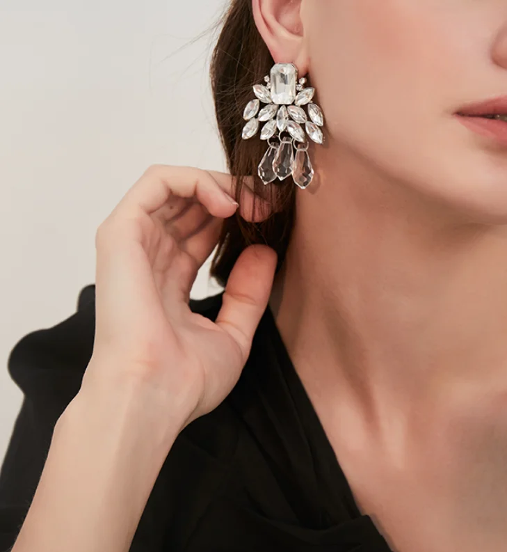 trend Irregular pattern personality simple tassel Unusual Stud earrings fashion jewelry for women