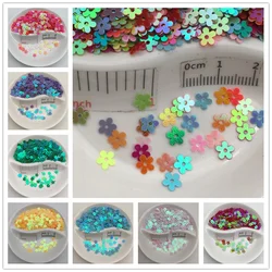 Paillettes sciolte in PVC a forma di fiore, Paillettes glitterate per Nail Art, Manicure, cucito, decorazione di nozze, coriandoli, 20g, 5mm