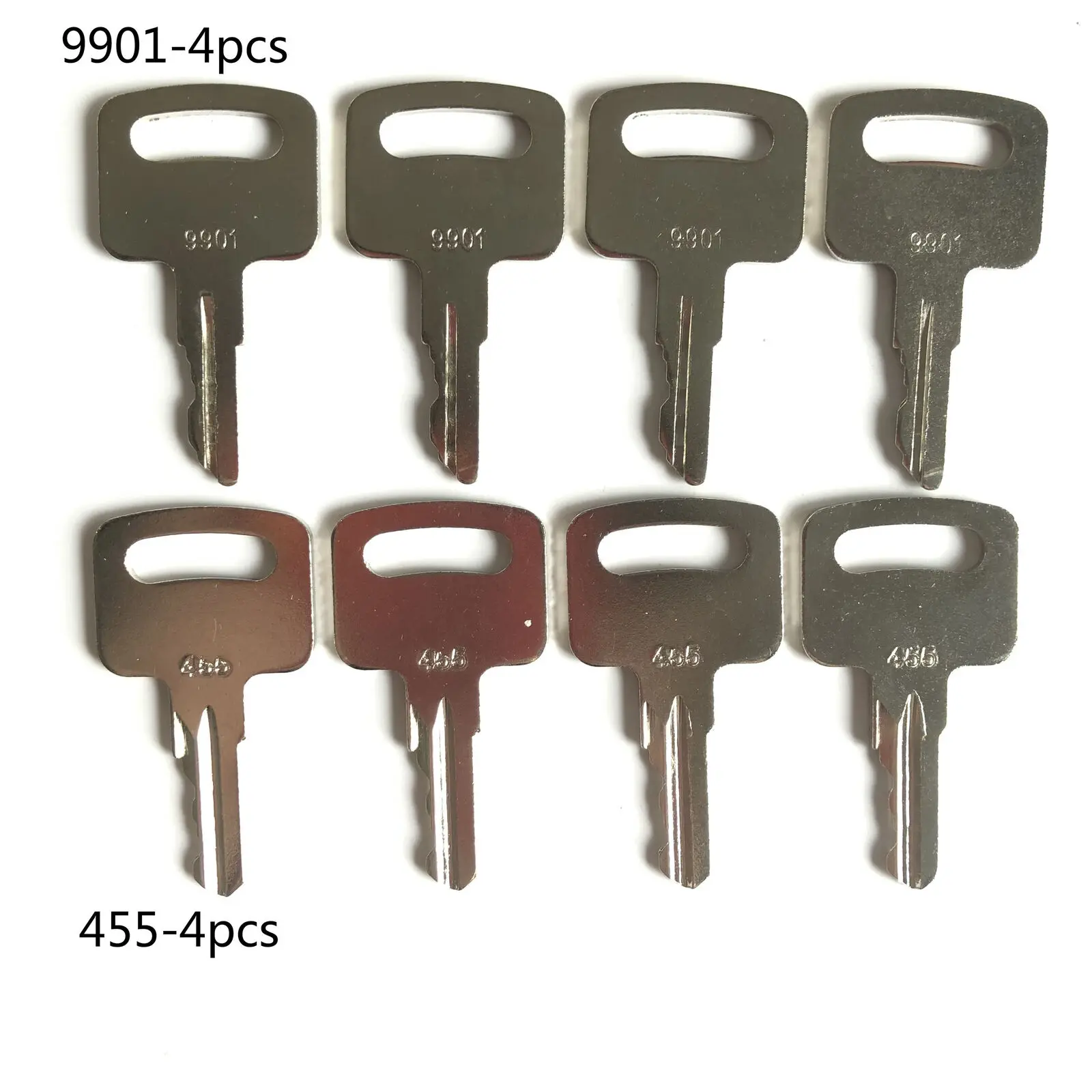 8pcs Mixed Manlift and Scissors Lift Ignition Key 455 & 9901 Fit For JLG Genie