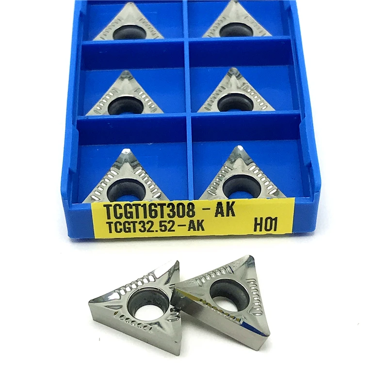 TCGT16T308 AK H01 Aluminum Internal Turning Tool carbide inserts Cutting tool TCGT 16T308 turning insert Copper aluminum tools