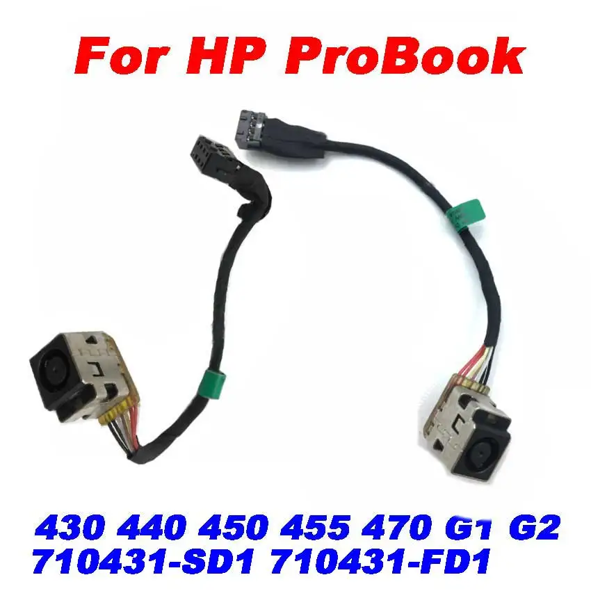 

20Pcs NEW For HP ProBook 430 440 450 455 470 G1 G2 DC Power Jack Cable 710431-SD1 710431-FD1