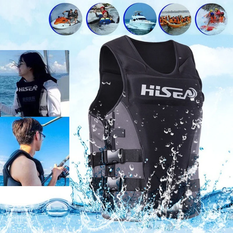 

Neoprene Profession Life Vest CE Adult Fishing Vest Surfing Drifting Motorboat Buoyancy Life jacket Swimming Floating Clothing