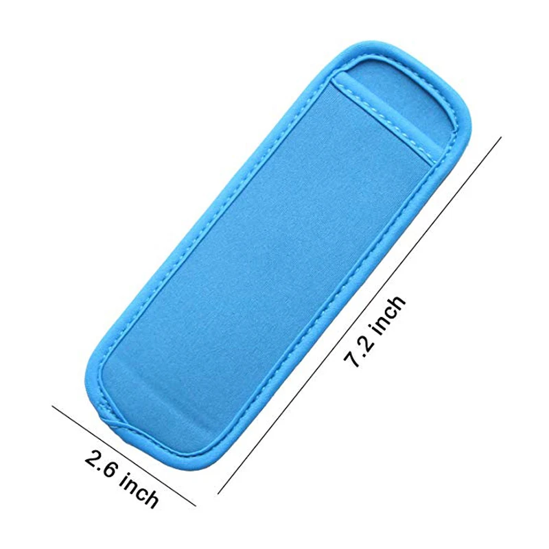 Confezione da 12-24 sacchetti per ghiaccioli riutilizzabili manicotti per ghiaccioli in Neoprene antigelo congelatore per ghiaccio copertura protettiva a forma di squalo sirena