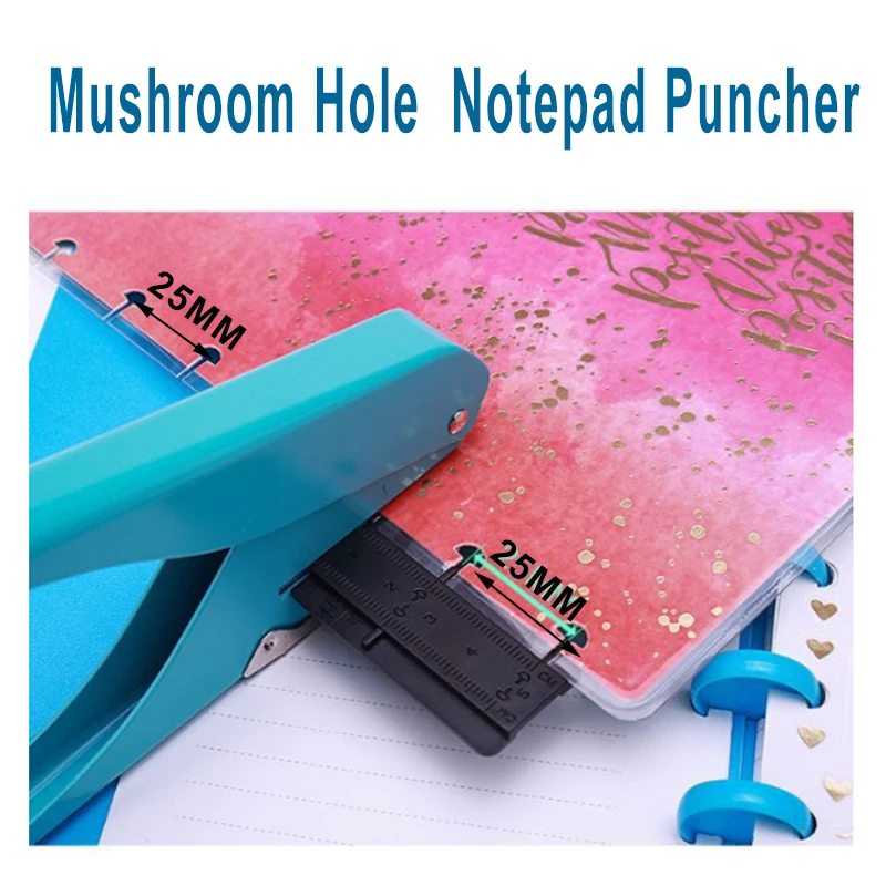 Handleiding Metalen Puncher Paddestoel Perforator Voor Ronde Bindmiddel Notepad (Enkel Gat)