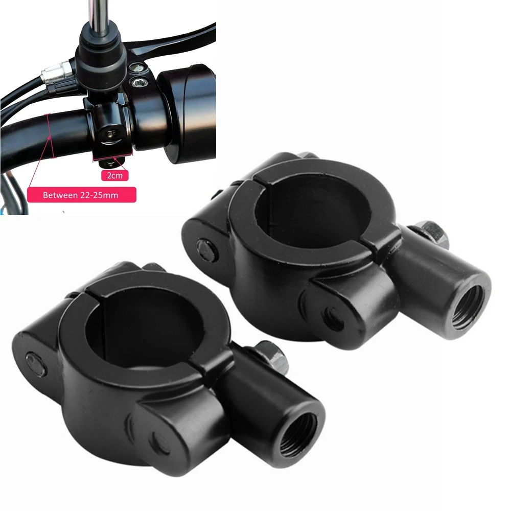 Handlebar Mirror Adapter Mount Holders Bracket Clamp 8mm 10mm Universal Motorcycle Handle Bar Bike