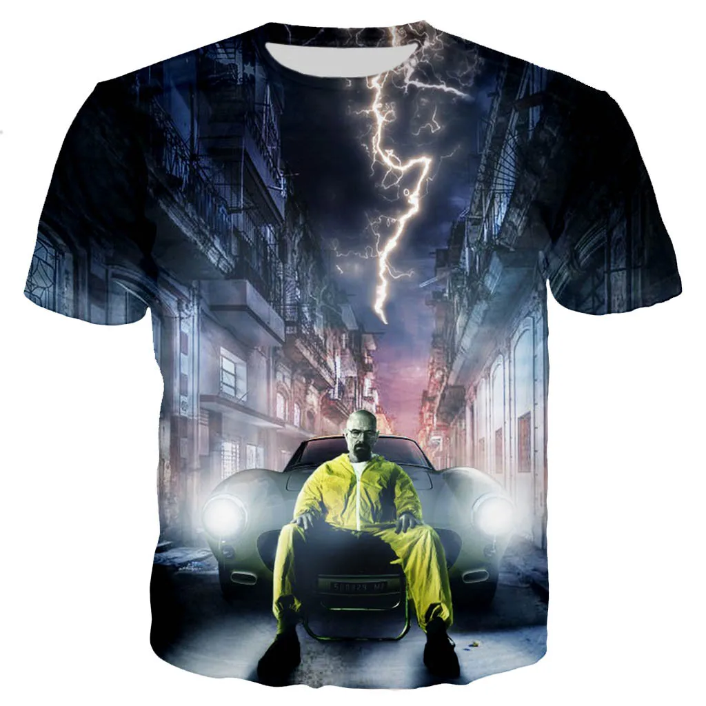 2021 TV Series Breaking Bad Men/women Fashion Cool 3D Breaking Bad Printed T-shirt Casual Summer T Shirts Tops Oversized