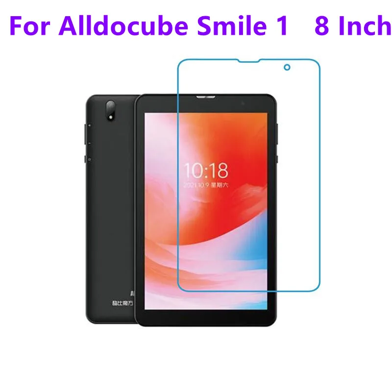 9H Tempered Glass Screen Protector For Alldocube Smile 1  8 Inch 2021 T802 Anti Scratch Clear Protective Film