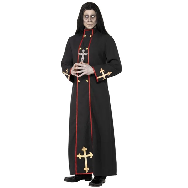 

Purim Easter Christian Missionary Church Saints Cosplay Costume Halloween Religious Pious Catholic Priest godfather Party Dress