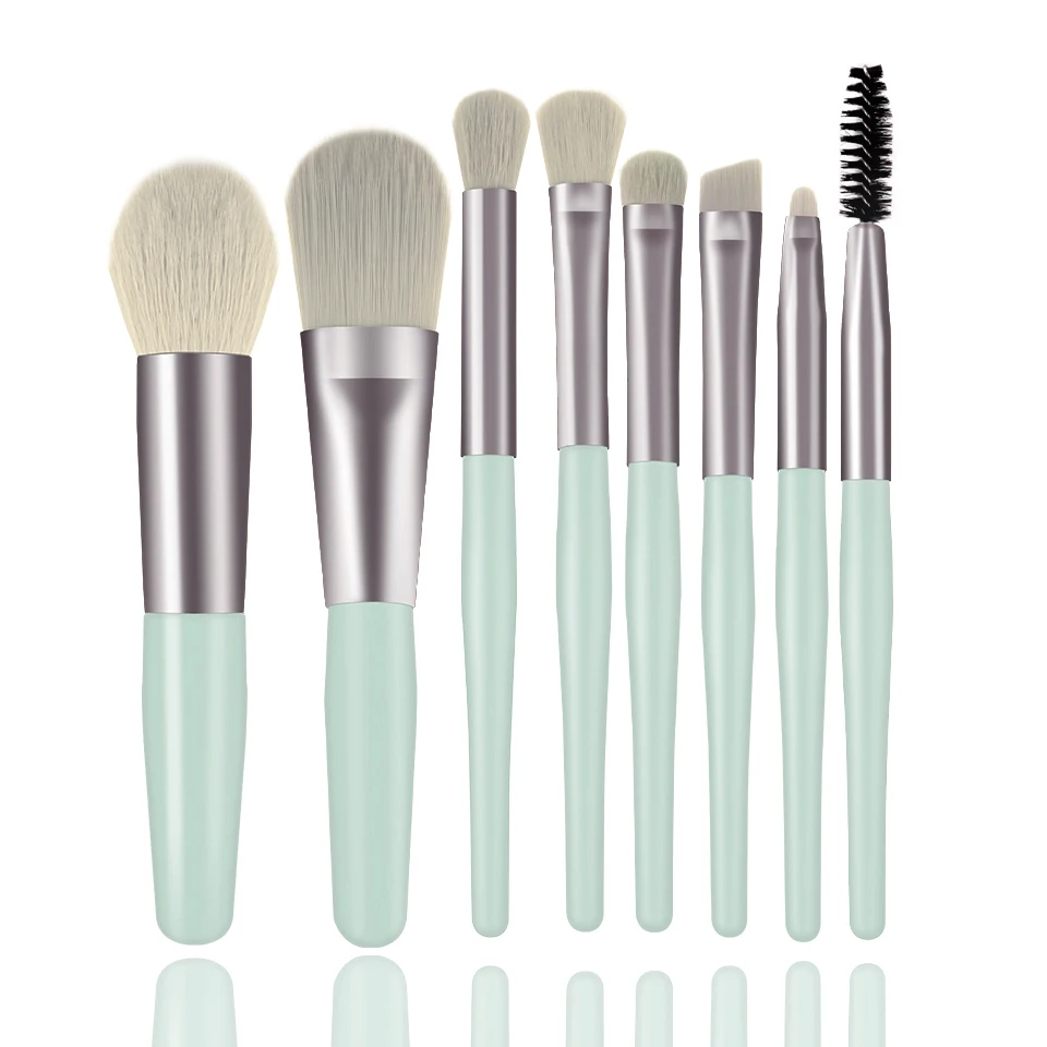 NEWCOME 8-teiliges Make-up-Pinsel-Set für Puder, Foundation, Lidschatten, Bildhauerei, Eyeliner-Pinsel, Lidschatten-Set, Pinsel