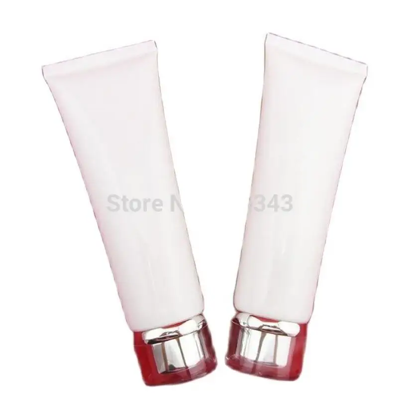 

80ml white soft tube or mildy wash tube or butter or handcream tube with acrylic silver lid