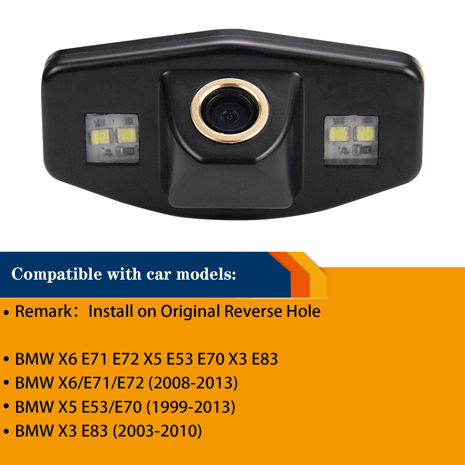 HD 720p CCD Rear View Parking Camera for Honda Jazz Accord Civic EK Odyssey Pilot Civic FD, Misayaee Golden Waterproof camera