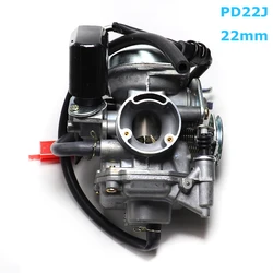 22mm Carb Motorcycle Carburetor for Chinese PD22J 50cc 60cc 80cc 100cc 139QMB 139QMA Scooter Moped ATV Go-Kart