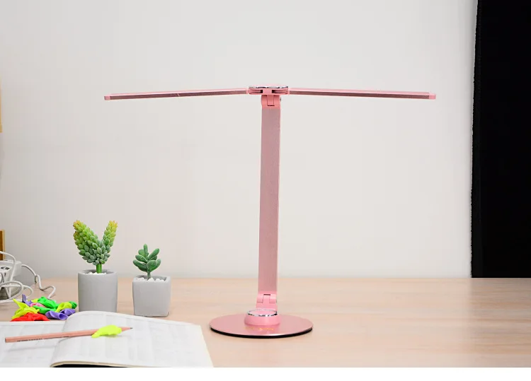 LED Piano Light Aluminum USB Desk Lamp Learning Metal Student Eye Protection Lamp Rechargeable Foldable Three-Color Adjustable