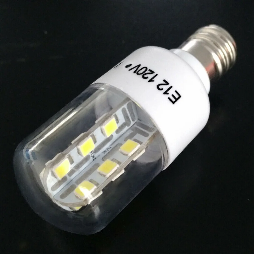 E14 E12 3W LED Microwave Oven Light Bulb Crystal Lamp Light SMD 5050 Freezer Cold Warm White AC 110V 220V Lamp For Home