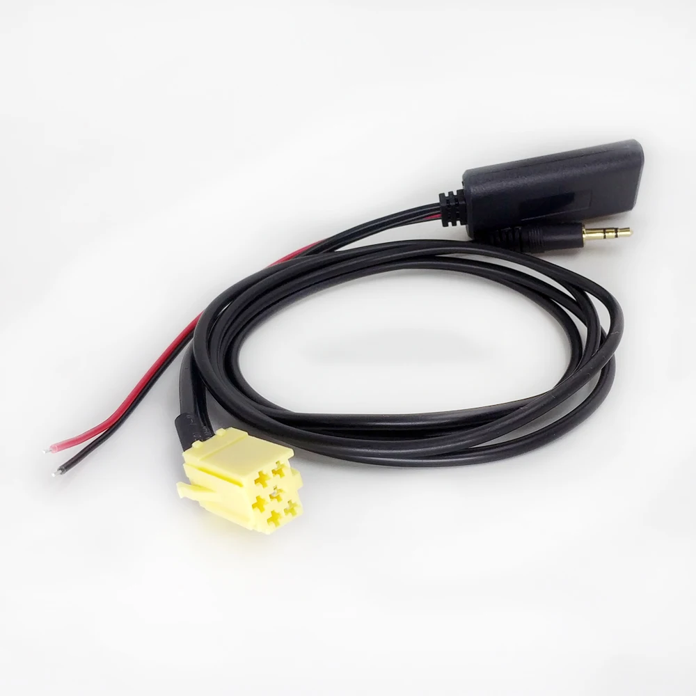 Biurlink dla Blaupunkt Car Stereo 6Pin AUX IN Bezprzewodowy odbiornik muzyczny Bluetooth i kabel audio 3,5 mm dla Fiat Bravo Panda Punto — zdjęcie 6