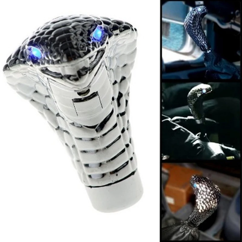 

Cobras Snake Shape Car Gearbox Handle With LED Light Gear Levers Knob Car Modification Car Styling