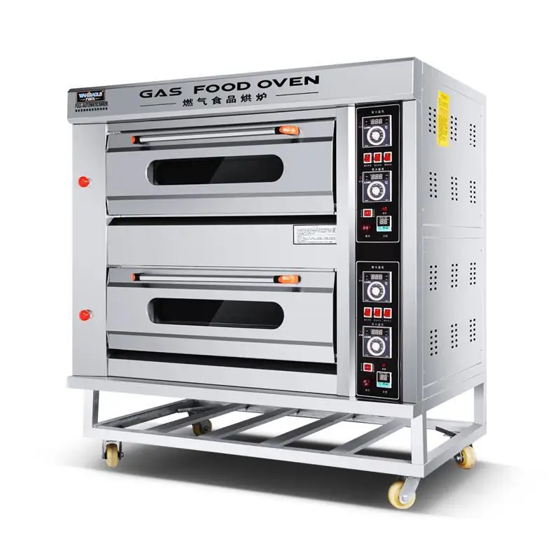 

Oven Commercial Large Large Double-Layer Gas Cake Bread Baking Pizza Oven Two-Layer Four-Plate