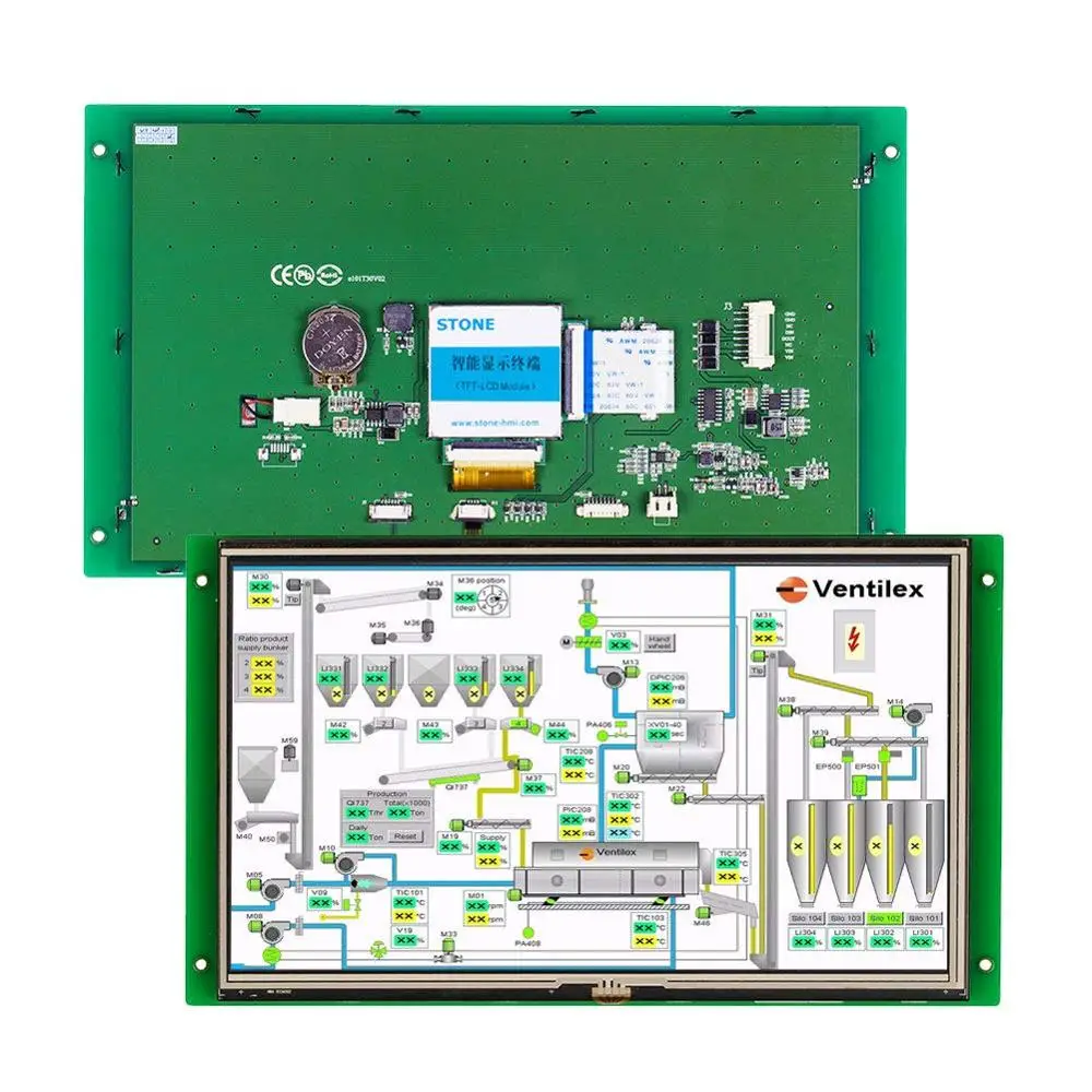 

STONE TFT Touch LCD Screen Monitor Screen with RS232 RS485 TTL Interface Support any Microcontroller