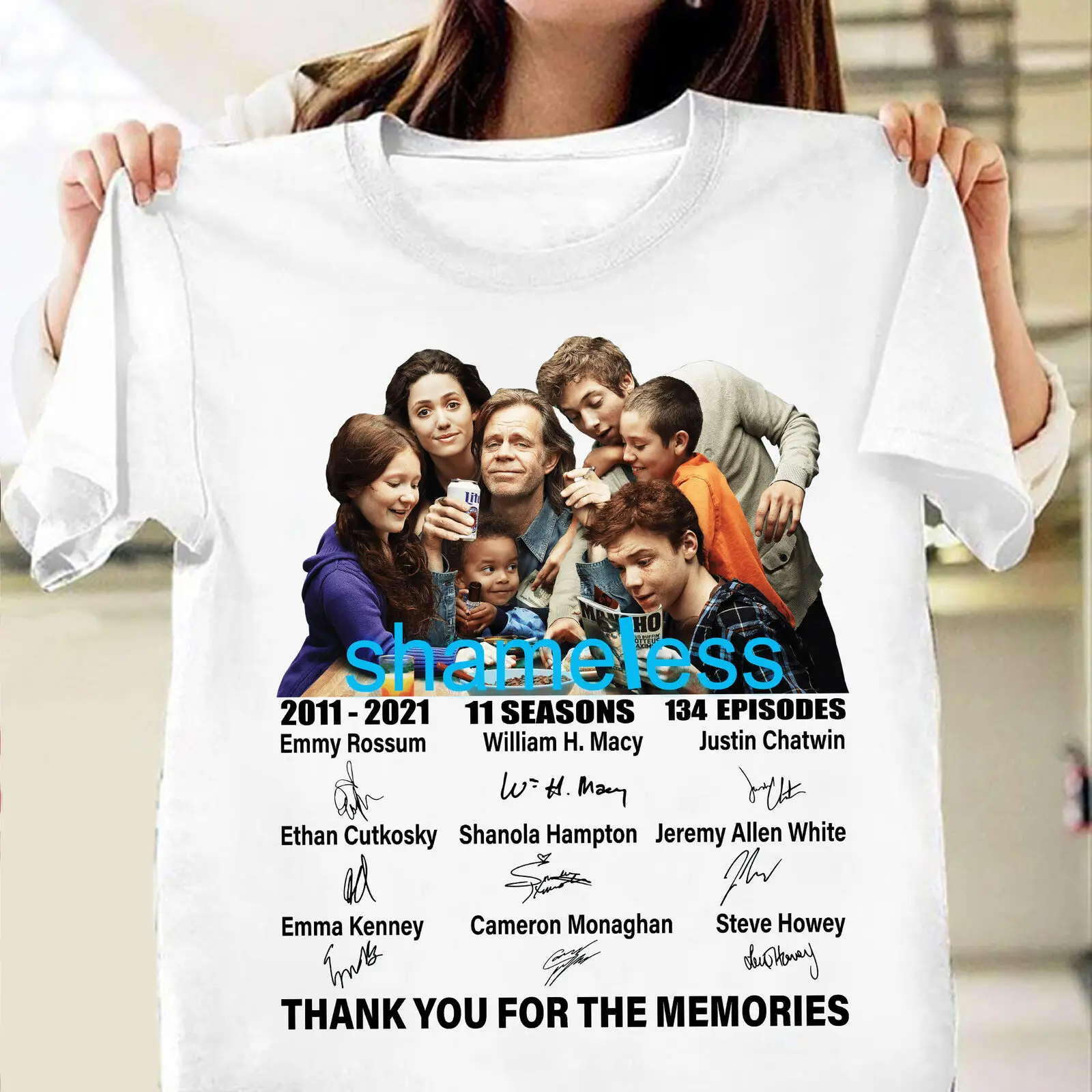 Shameless Thank You For The Memories Anniversary Gift Unisex Tshirt S-3Xl White