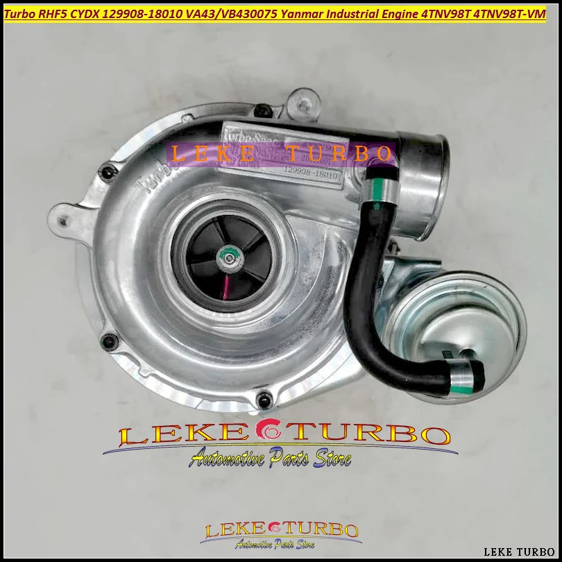 RHF5 CYDX 129908-18010 12990818010 VA430075 VB430075 VC430075 Turbo Turbocharger For Yanmar Industrial Engine 4TNV98T 4TNV98T-VM