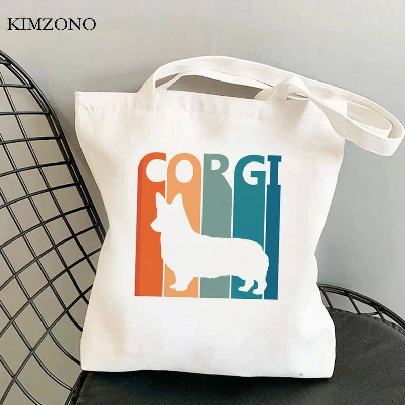 Dog shopping bag bolso eco canvas reusable tote recycle bag bag tote reciclaje grab