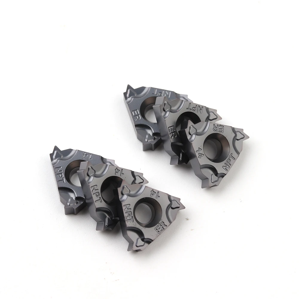 10PCS 16ERM 8NP 11.5NPT 14.18NPT27NPT IC908 60 angolo di filo utensile di tornitura lama in carburo di tornitura filettatura strumento