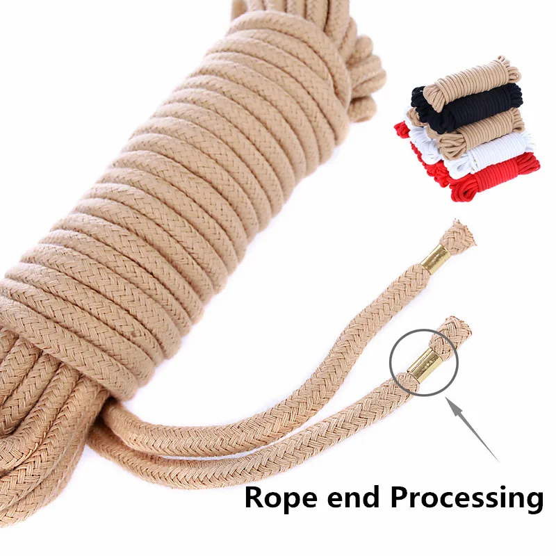 Fetish Bdsm Handcuffs Bondage Shibari Cord Binding Binder Restraints Sex Toys of 10M Thicken Cotton Rope for Men Women Couples