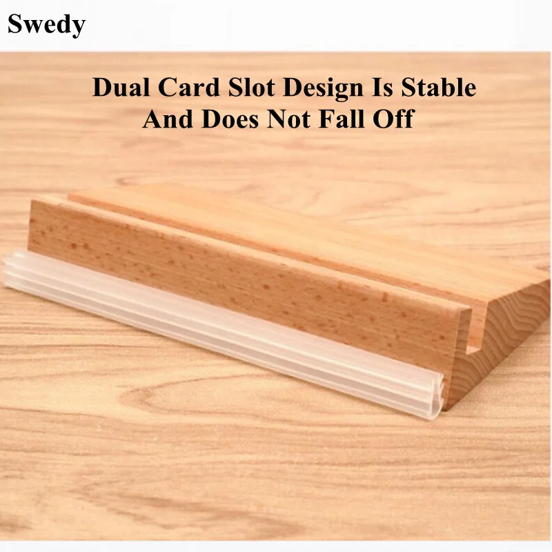 A6 T / L Shape Table Signboard Double-sided Acrylic Sign Holder Display Card Rack Menu Paper Holder Stand