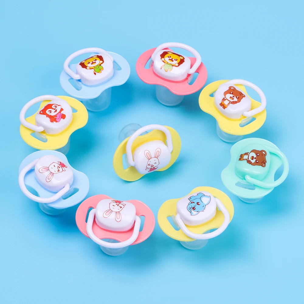 Detachable Design Cute Cartoon Silicone Baby Pacifier Nipple Soother Infant Teether Dustproof Lid Newborn Toddler Accessories