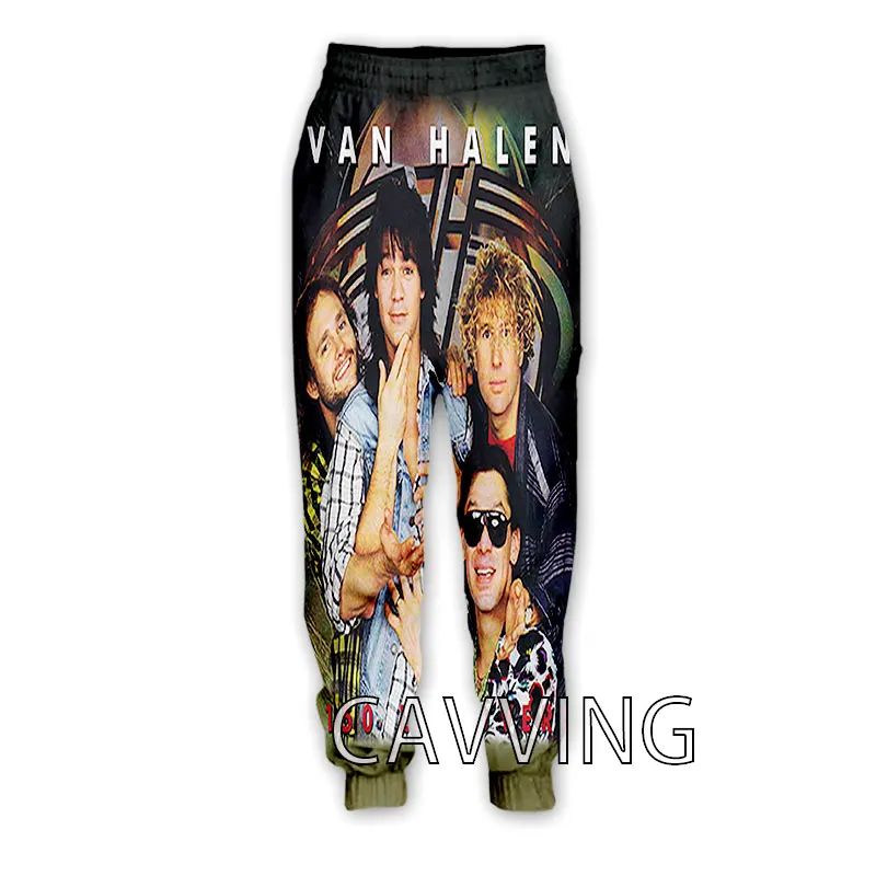 Cavving 3D Print Van Halen Band Casual Broek Sport Joggingbroek Rechte Broek Joggingbroek Jogging Broek Broek