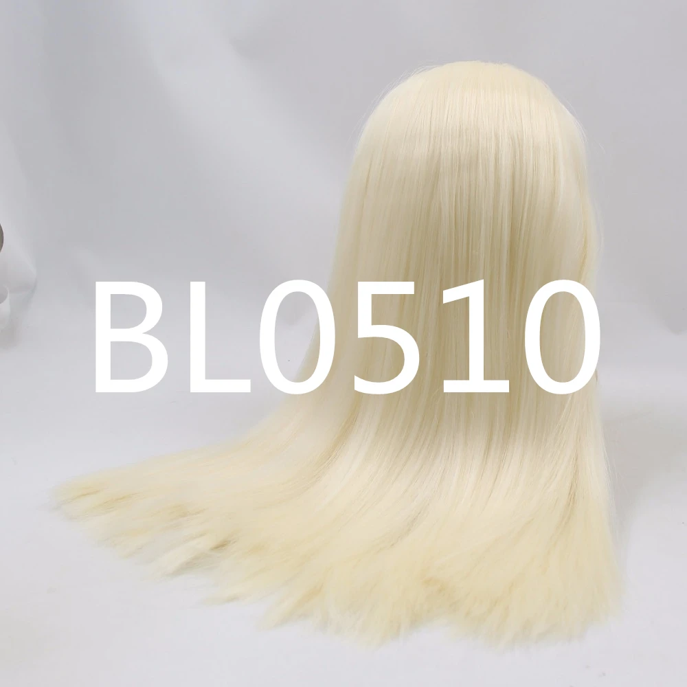 DBS Blyth Boneka Icy Wig Hanya Rbl Kulit Kepala dan Kubah Rambut Lurus untuk DIY Kustom Boneka Anime Rambut