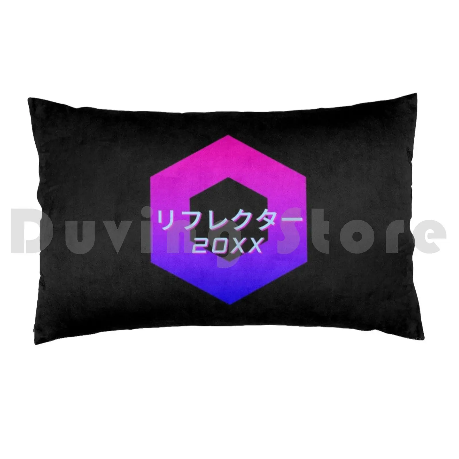 Reflector-Neon Pillow case 1413 Vaporwave Super Smash Bros Smash Melee 20xx Aesthetic Super