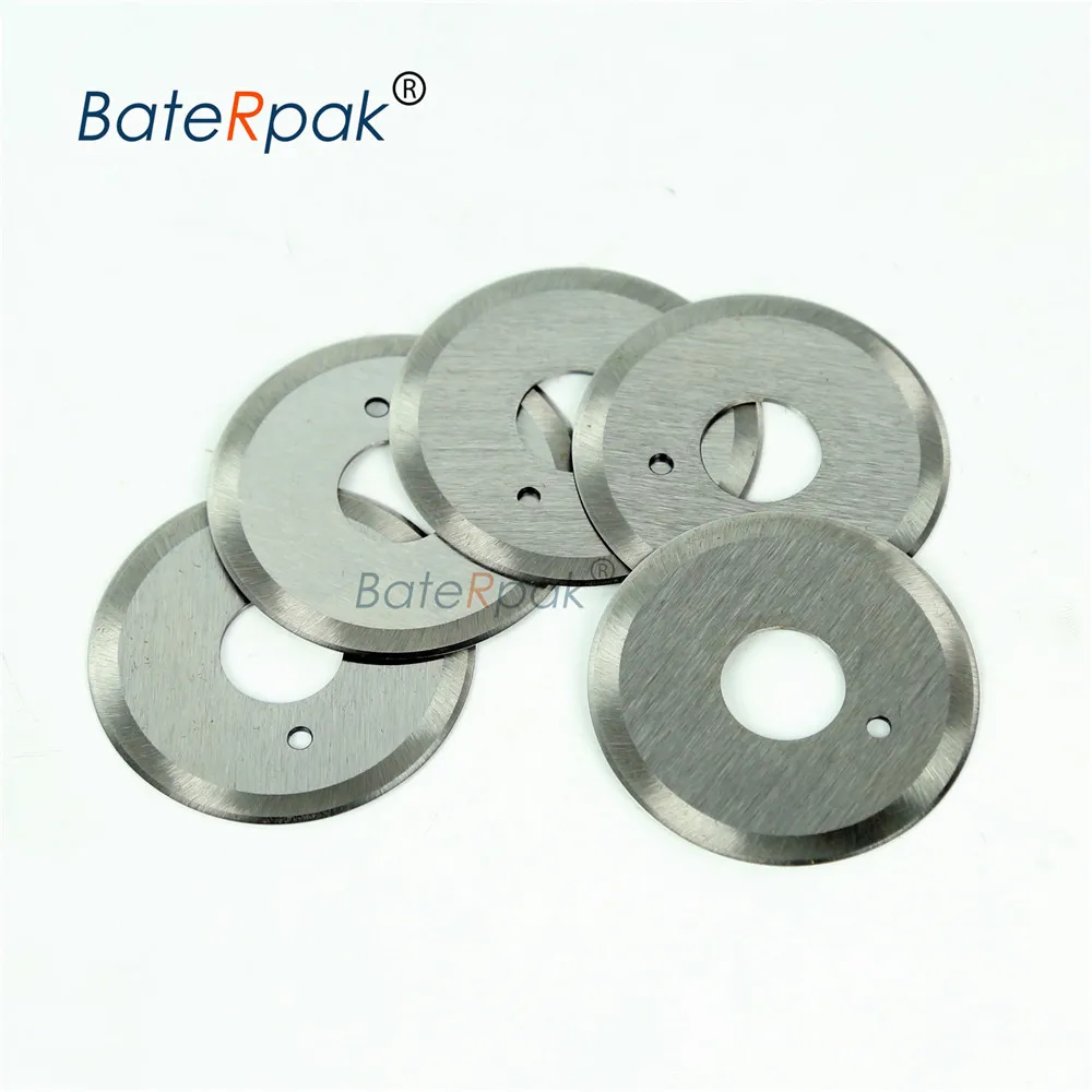 Lama per macchina da taglio in pelle BateRpak 50x16x1.0MM, portarotolo in plastica, lama rotonda per affettatrice in pelle conciata al vegetale