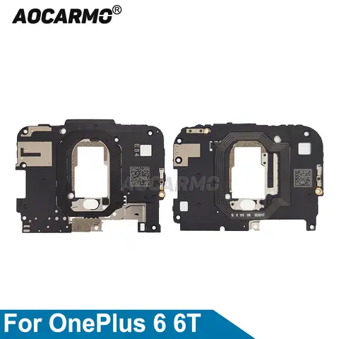 Aocarmo For OnePlus 6 6T A6000 Motherboard Back Cover Holder With NFC Antenna Module