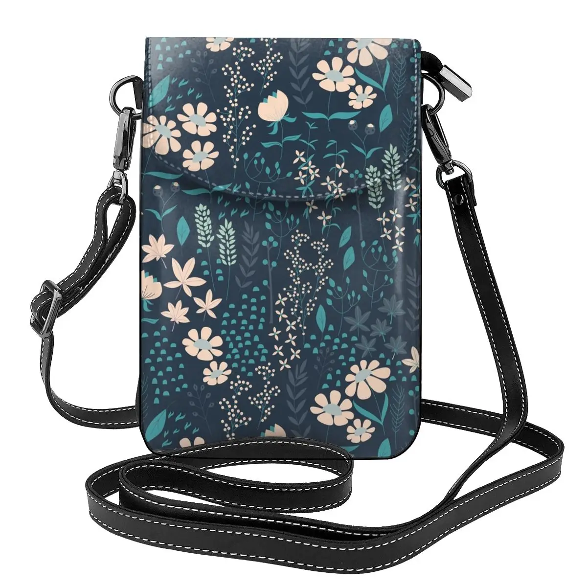 

Flower Garden Bohemian Shoulder Bag Leaves Bulk Reusable Women Bags Leather Work Female Purse