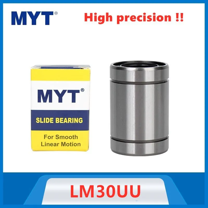 

6pcs MYT precision LM30UU 30x45x64mm Linear bearing ball bushing 30mm for Linear rail rod shaft CNC parts 3D printer LM30 UU