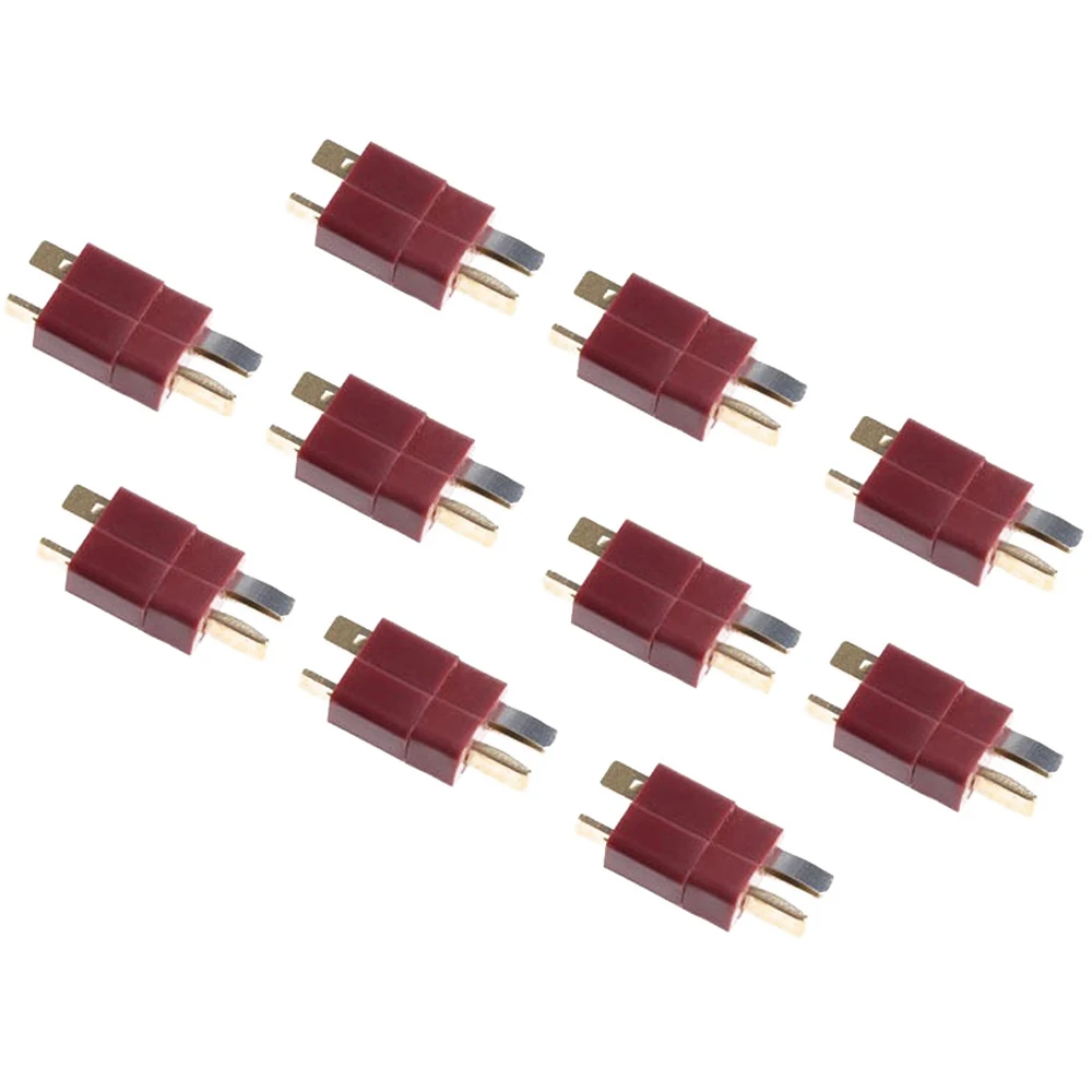 20pcs/lot T Plug Deans Connectors Male & Female DC 500V 25-50A For RC Hobby Helicopter Lipo Battery DIY Accessories Wholesale