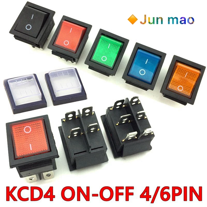 2-шт-kcd4-кулисный-переключатель-ВКЛ-ВЫКЛ-2-позиционный-4-6-контактный-с-выключателем-питания-31-25-16a-250-В-переменного-тока-20-А-125-В-переменного-тока-черный-красный-синий-желтый-зеленый
