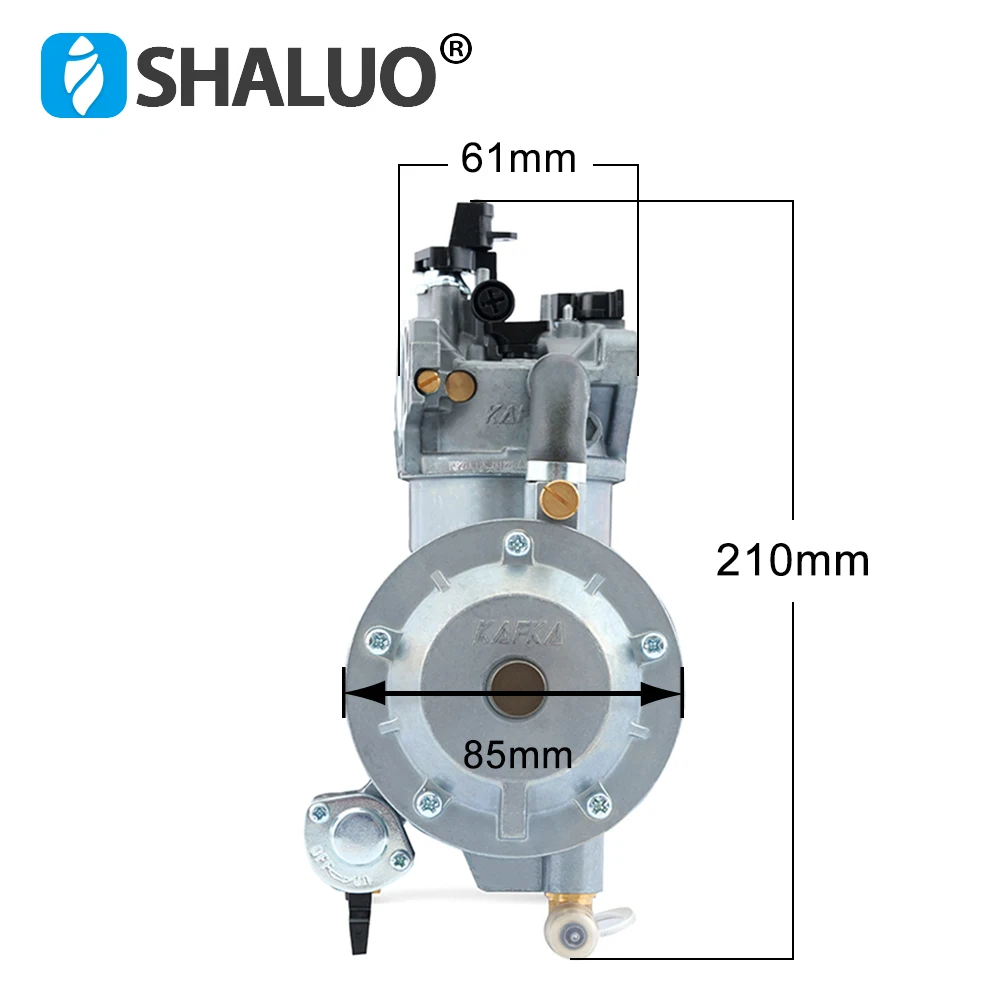 Imagem -02 - Dupla Combustível Carburador Bomba de Água do Motor Auto Switching Gasolina Conversão Kit para Peças do Gerador Gx390 Lpg 5kw 7kw 13hp