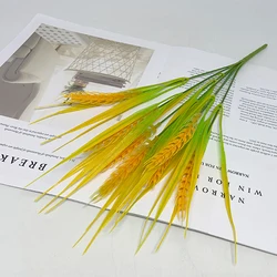 Artificial Wheat Spike Flower, Rice Bouquet, Wheat Straw Plastic Wheat Grain, Home Garden Party, Wedding Decoration