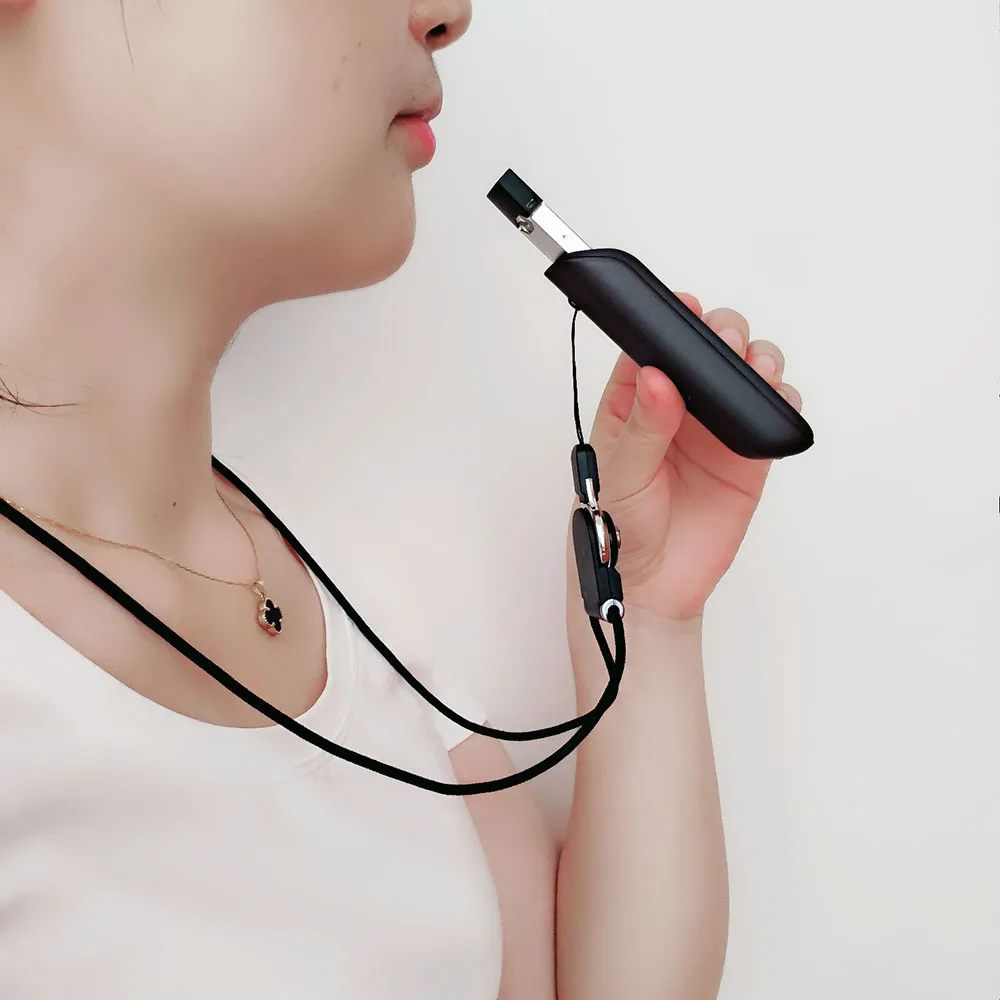 ล่าสุดกล่องแบตเตอรี่ไร้สายสำหรับ JUUL Lanyard Anti-Lost ไร้สายชาร์จอุปกรณ์เสริม