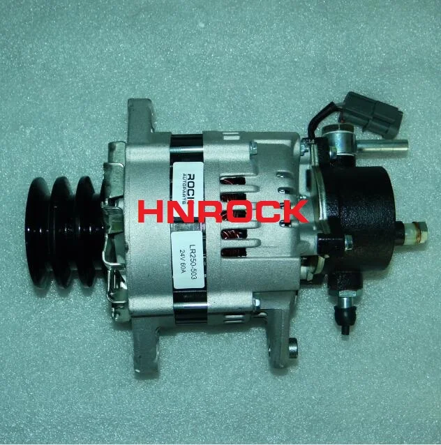 НОВЫЙ ГЕНЕРАТОР 24В 60А 4HF1 4HE1 LR 250503   ДЛЯ А-091 4.6D