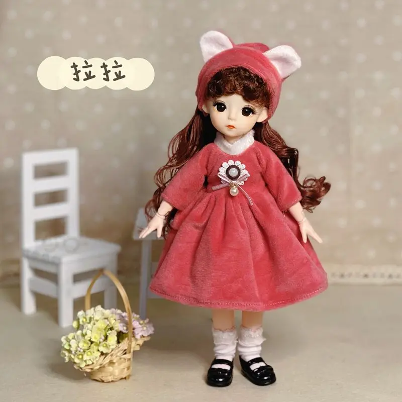 

30cm Bjd Doll 1/6 Cute Bjd Dolls Toys 15 Movable Jointed With Glasses Princess Suit Bjd Doll Girl Play House Game Christmas Gift