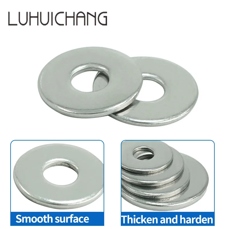 M3/M4/M5/M6/M8/M10 Washer 304 Stainless Steel Big Metal Flat Gasket Meson Plain Washer Hardware Accessories