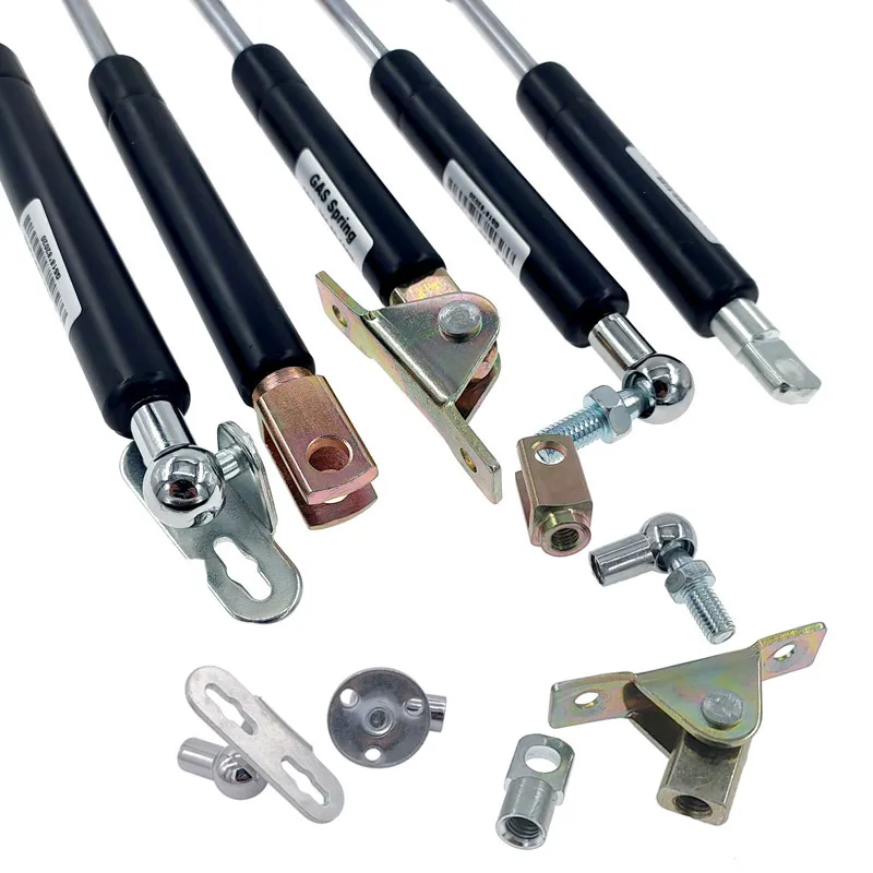 2PC 18*8 Rod Gas Spring Folding Hinge Stroke 50-500N Force Lift Support Hole Center Distance 200-300mm Stroke Distance 60-110mm