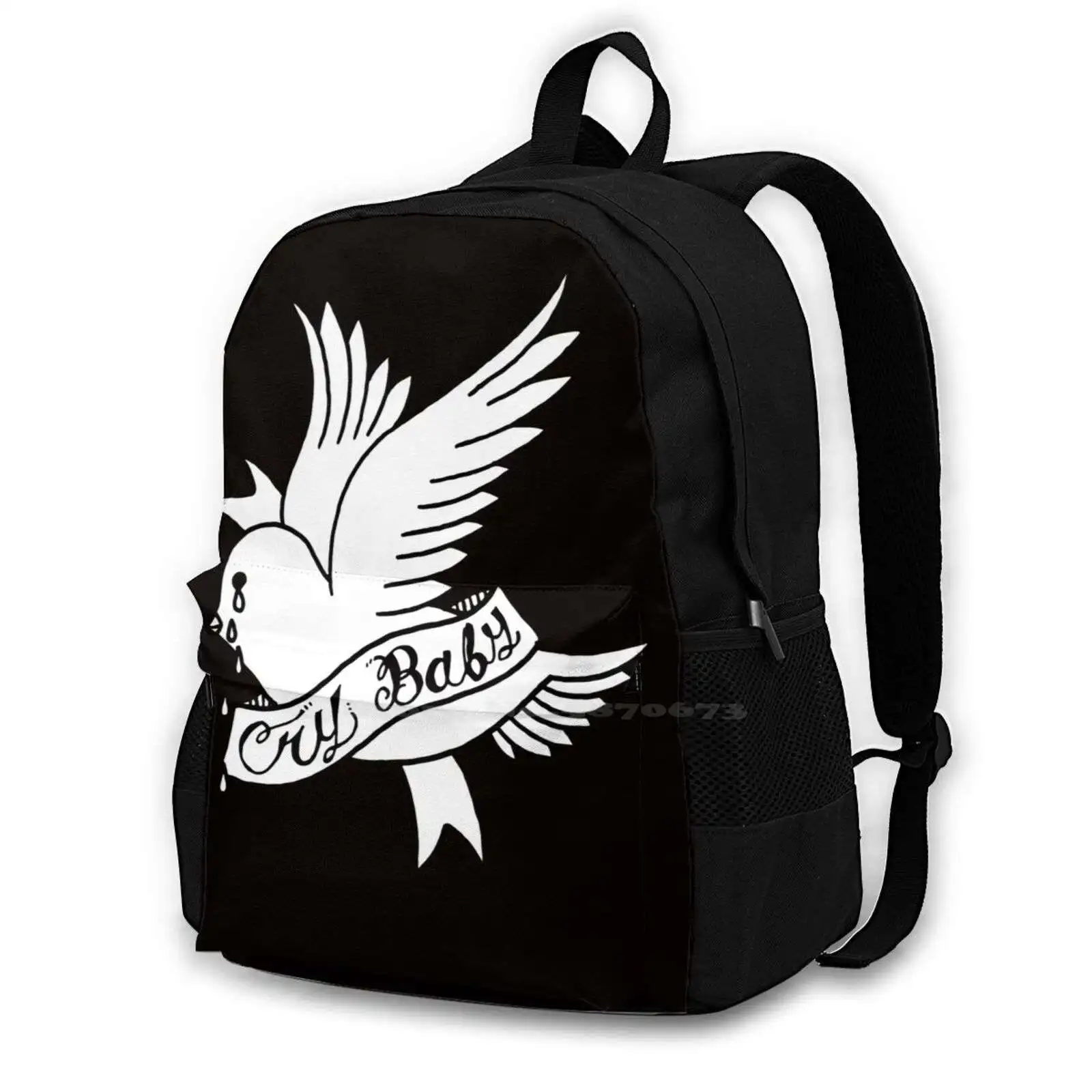 Lil Peep Bird 3 Large Capacity School Backpack Laptop Bags Lil Peep Gbc Gothboiclique Lil Tracy Xan Skies Rap Rip