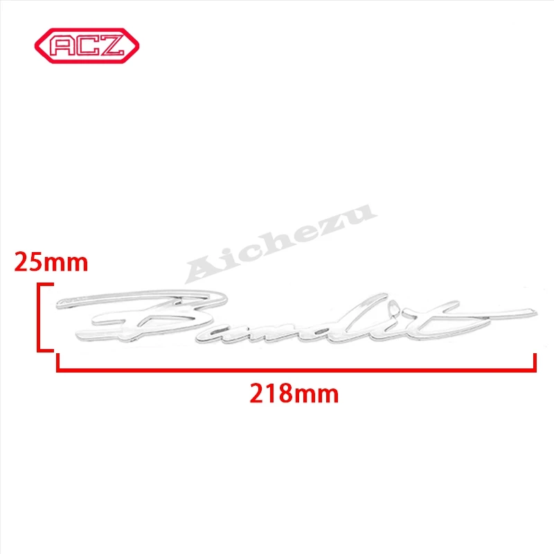 스즈키 밴딧 600 650 1200 1250 크롬 오토바이 스티커 엠블럼 배지 데칼, 3D 플라스틱 탱크 휠 로고